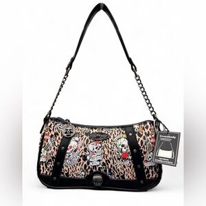 Ed Hardy Leopard Print Shoulder Bag